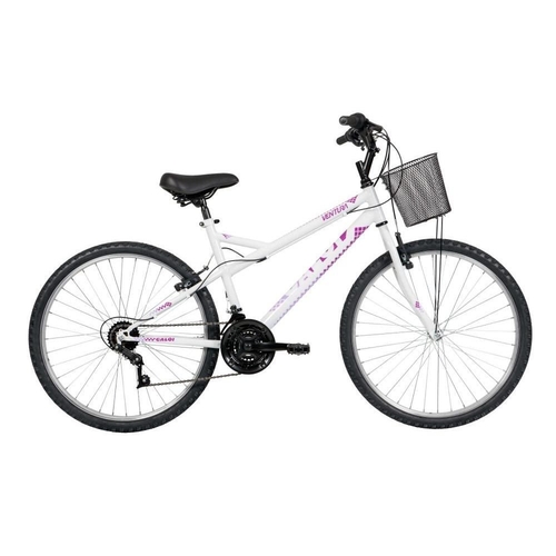 Bicicleta Lazer Caloi Ventura Aro 26 - Quadro Aço Branco